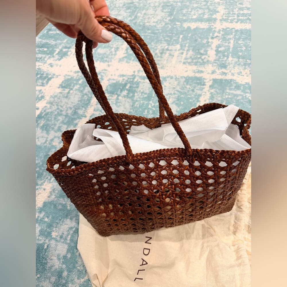 Loeffler Randall Klara Woven Leather Tote Bag - Picture 4 of 11